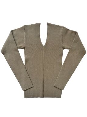 Extreme Cashmere N°253 Lady V-Neck Sweater - Dust - OS - with bag and comb